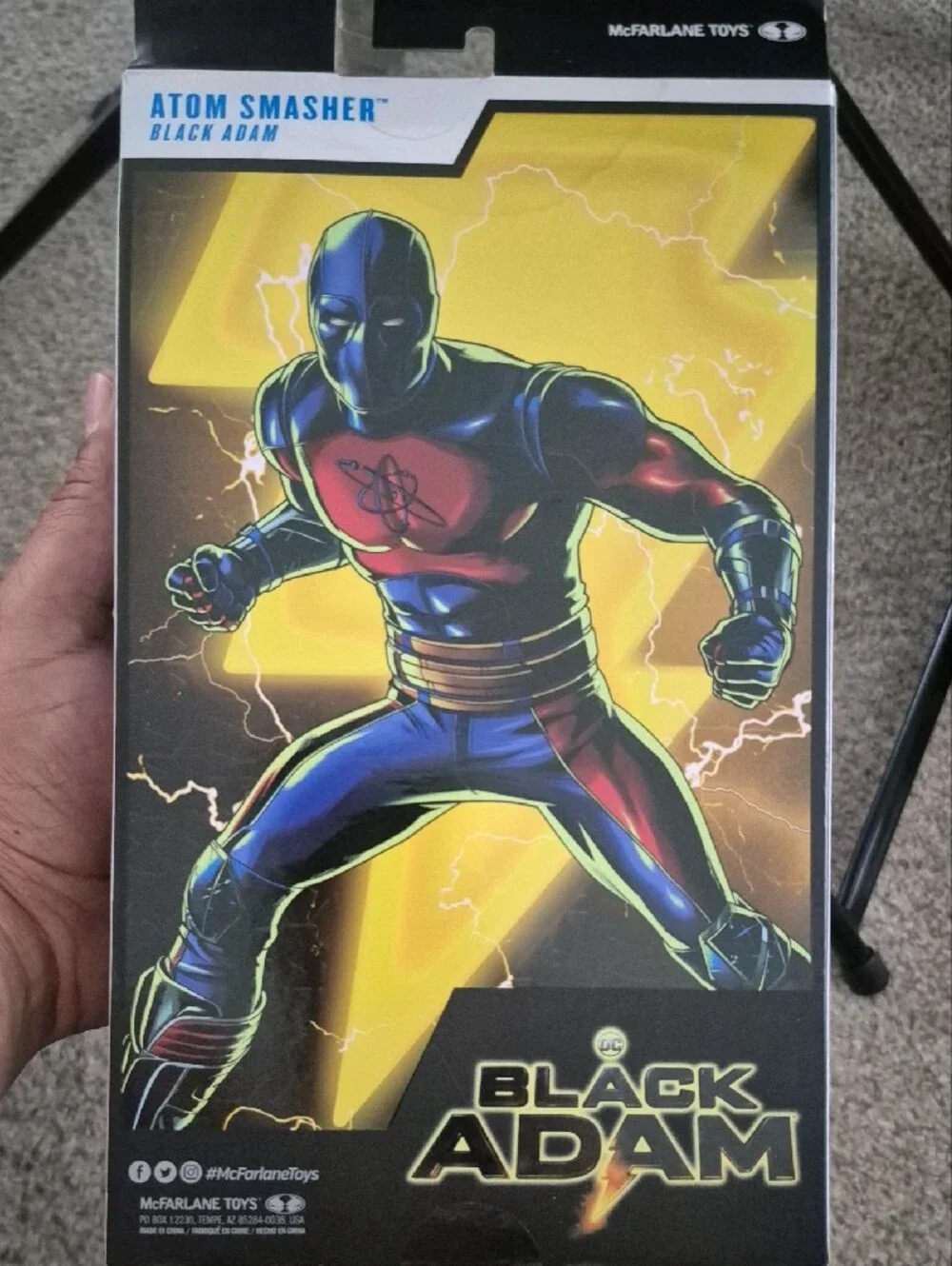 DC Multiverse Atom Smasher Action Figure - Red, Black & Gold Accents